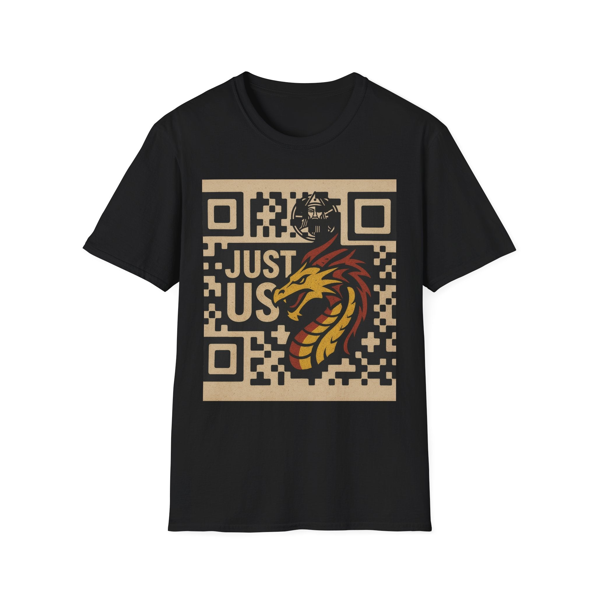 Outfitgeneration.com J/U NEW Dragon QR Code T-Shirt