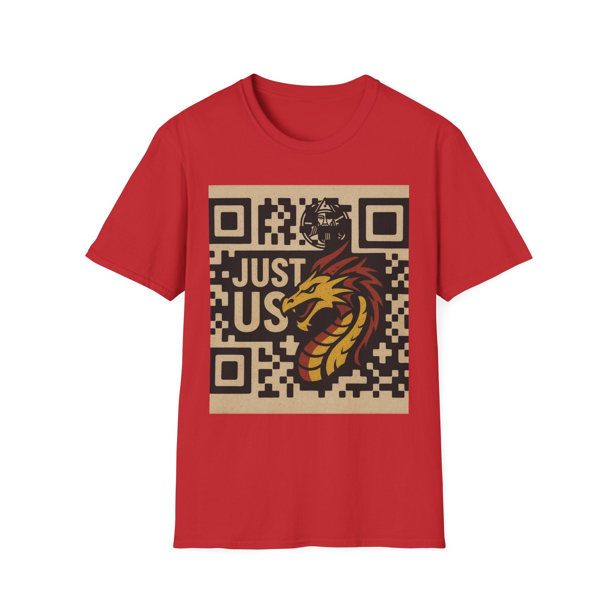 Outfitgeneration.com J/U NEW Dragon QR Code T-Shirt