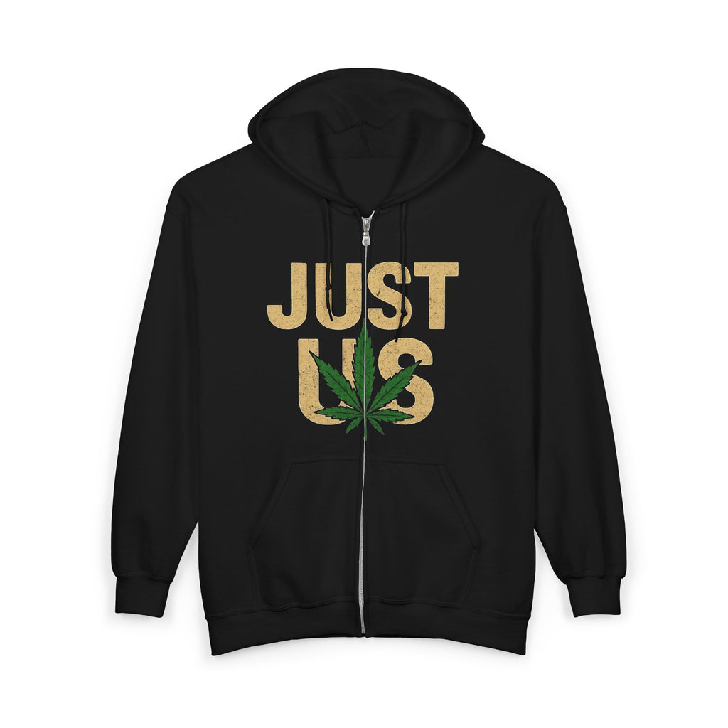Just Us, Stylish Cannabis Zip Hoodie for Comfort Lovers - Perfect for Hikers, Festivals, or Cozy Nights In, Marijuana, Hoodie, Sweatshirt, Gift [...]