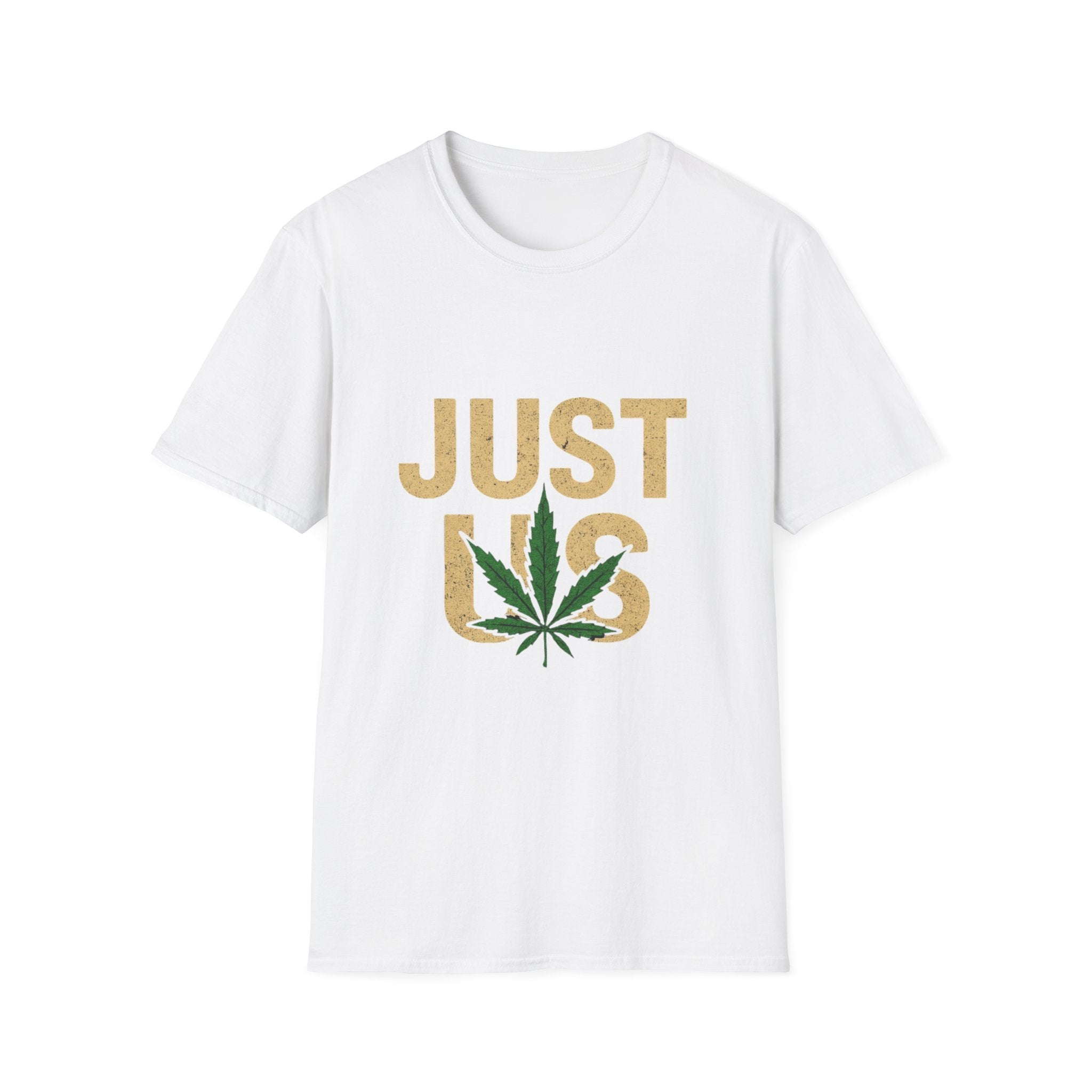 Outfitgeneration.com Just Us Unisex Softstyle T-Shirt - Cannabis Vibes Fashion
