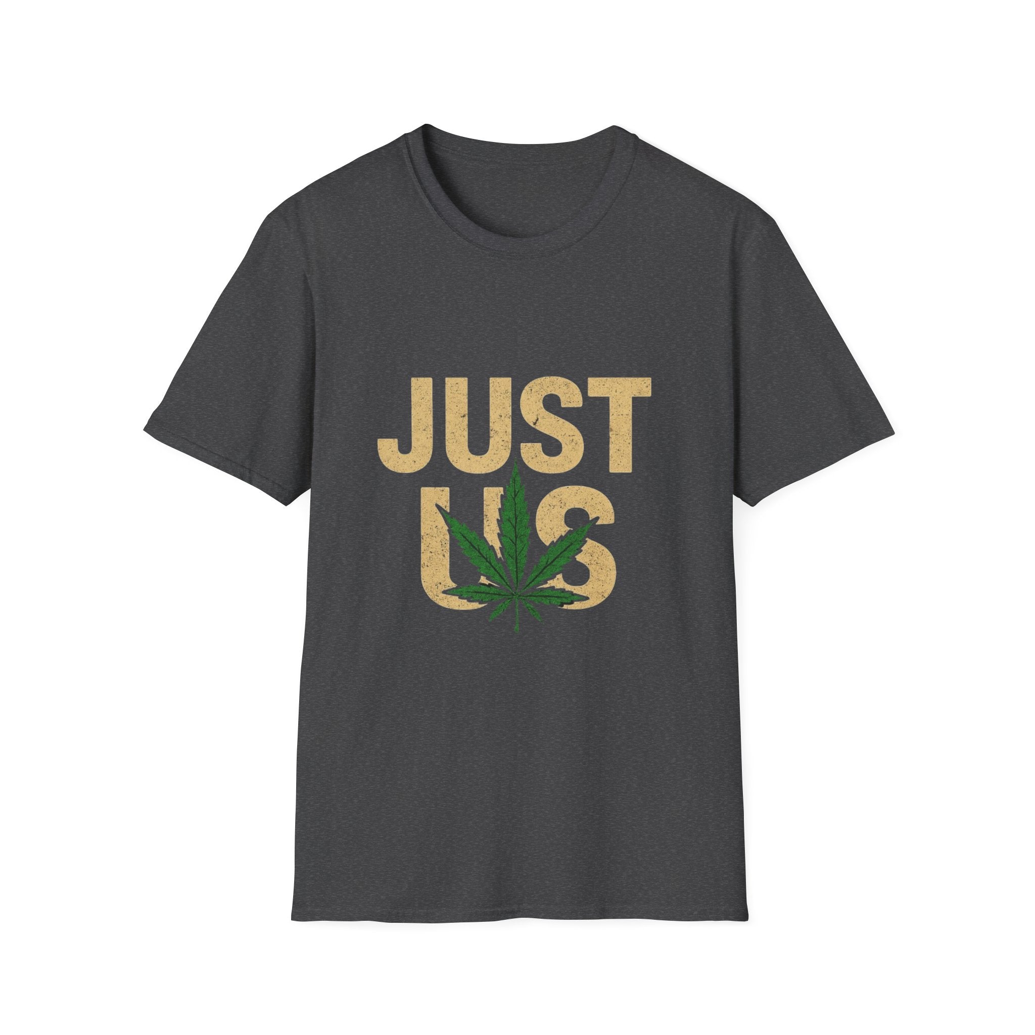 Outfitgeneration.com Just Us Unisex Softstyle T-Shirt - Cannabis Vibes Fashion