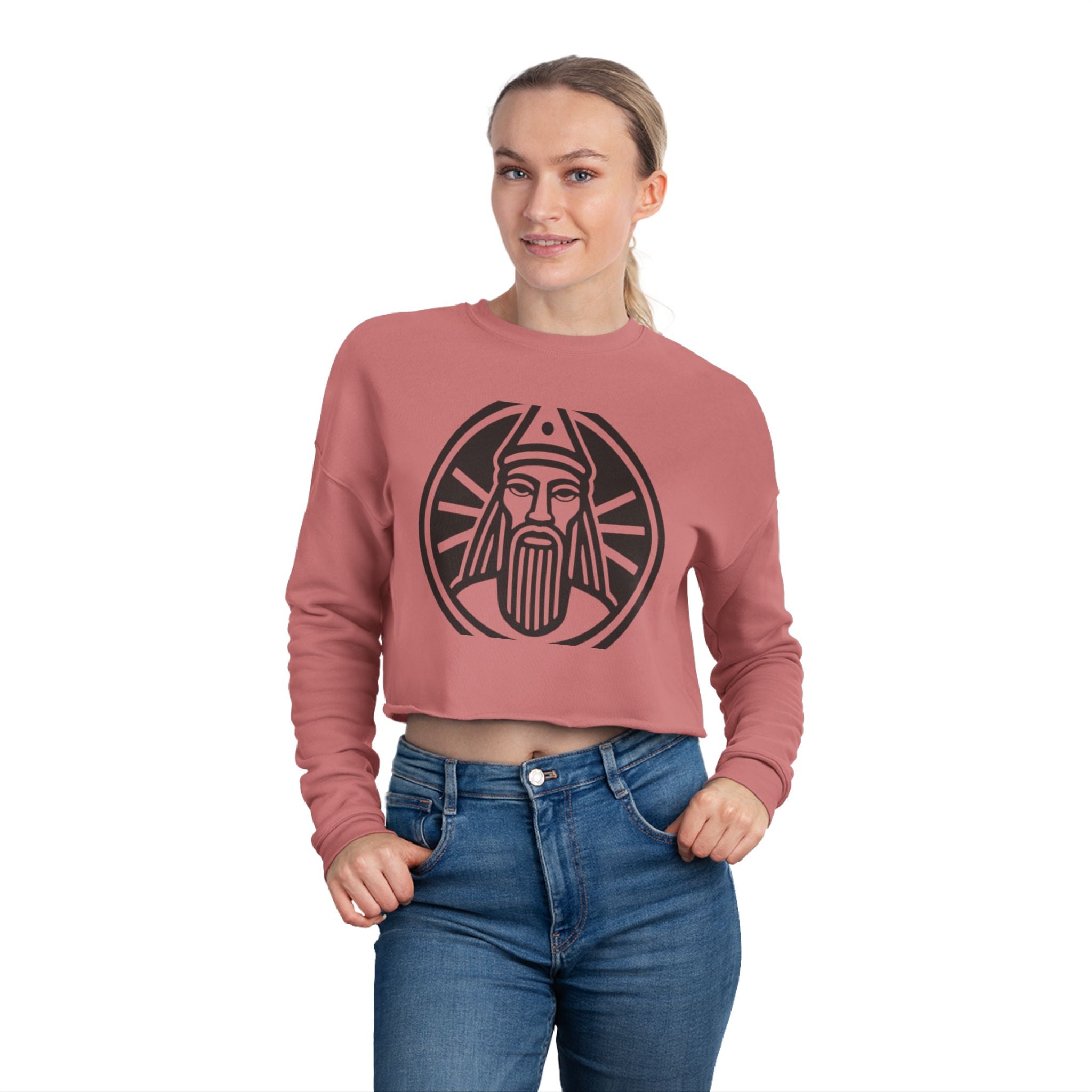 Just US, Cropped Sweatshirt with Vintage Design, Casual Wear, Trendy Fashion, Gift for Her, Cute Graphic Top, Summer Style