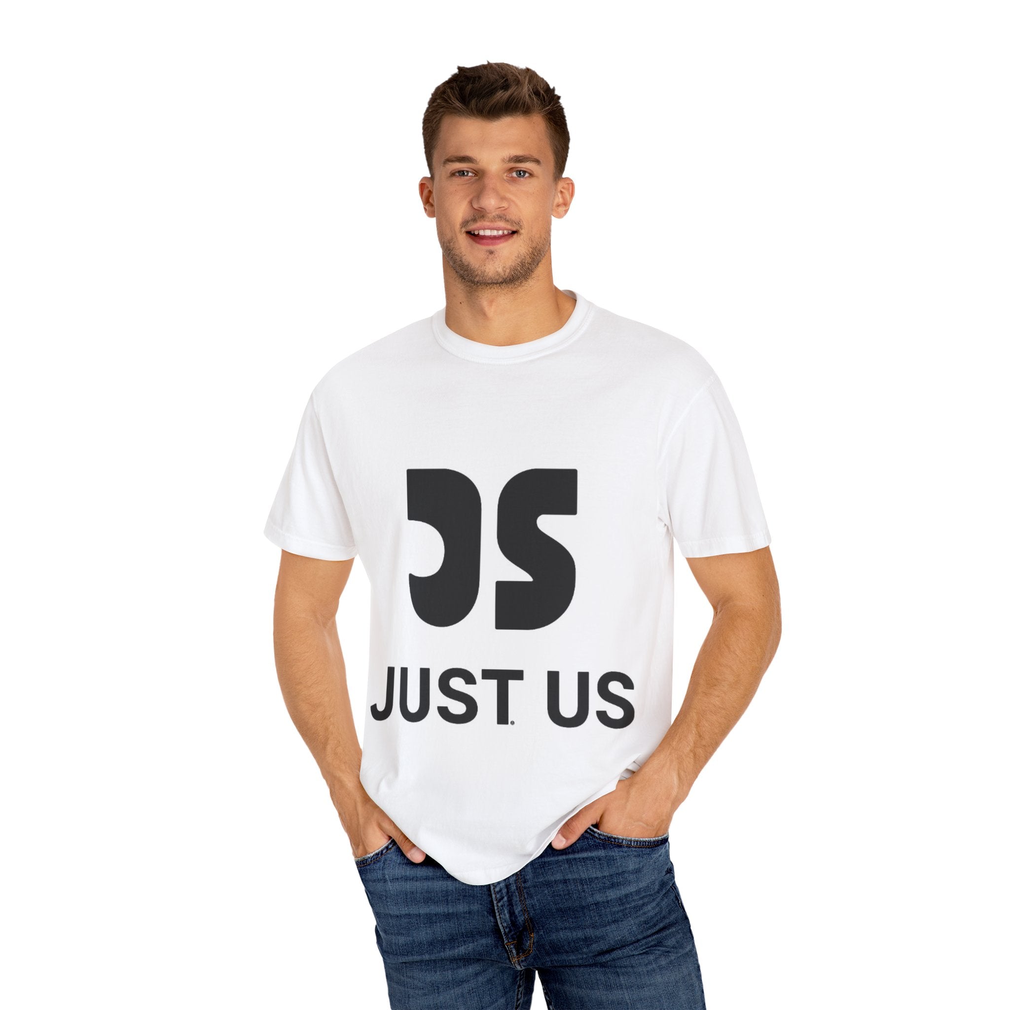 Just Us, Unisex Casual Vibe T-shirt - Perfect for Friends, Togetherness, Birthdays, Casual Outings, Gift for Loved Ones