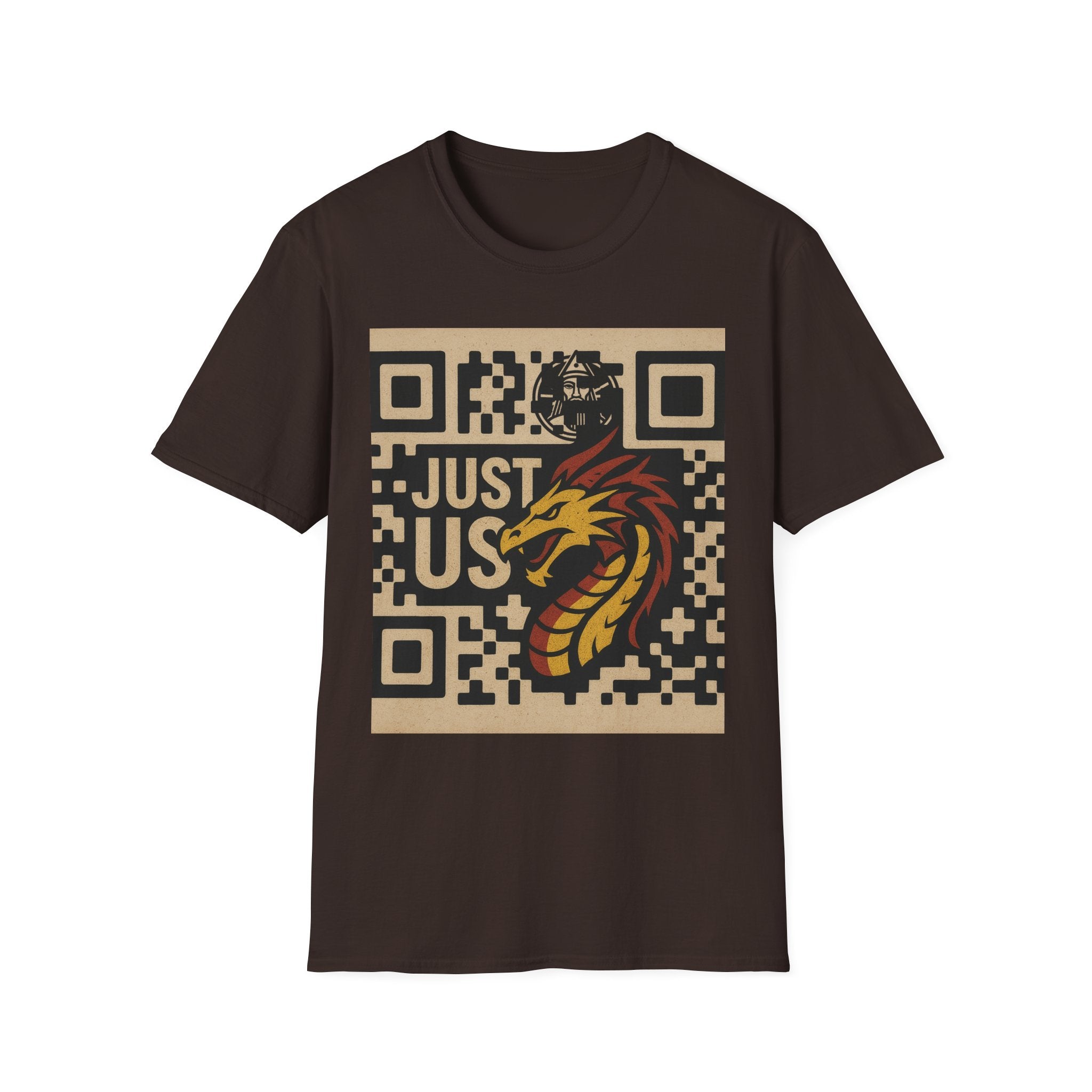 Outfitgeneration.com J/U NEW Dragon QR Code T-Shirt