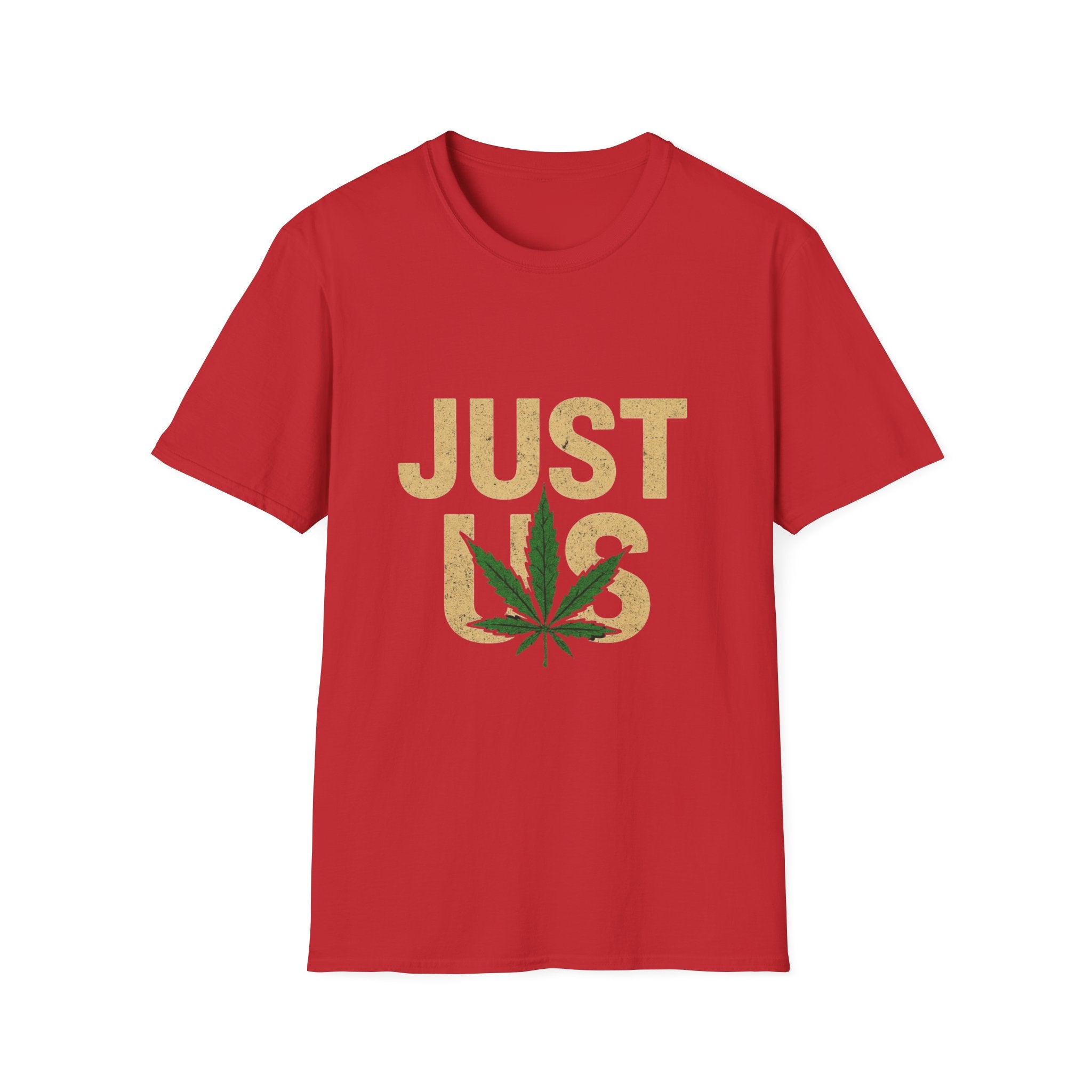 Outfitgeneration.com Just Us Unisex Softstyle T-Shirt - Cannabis Vibes Fashion