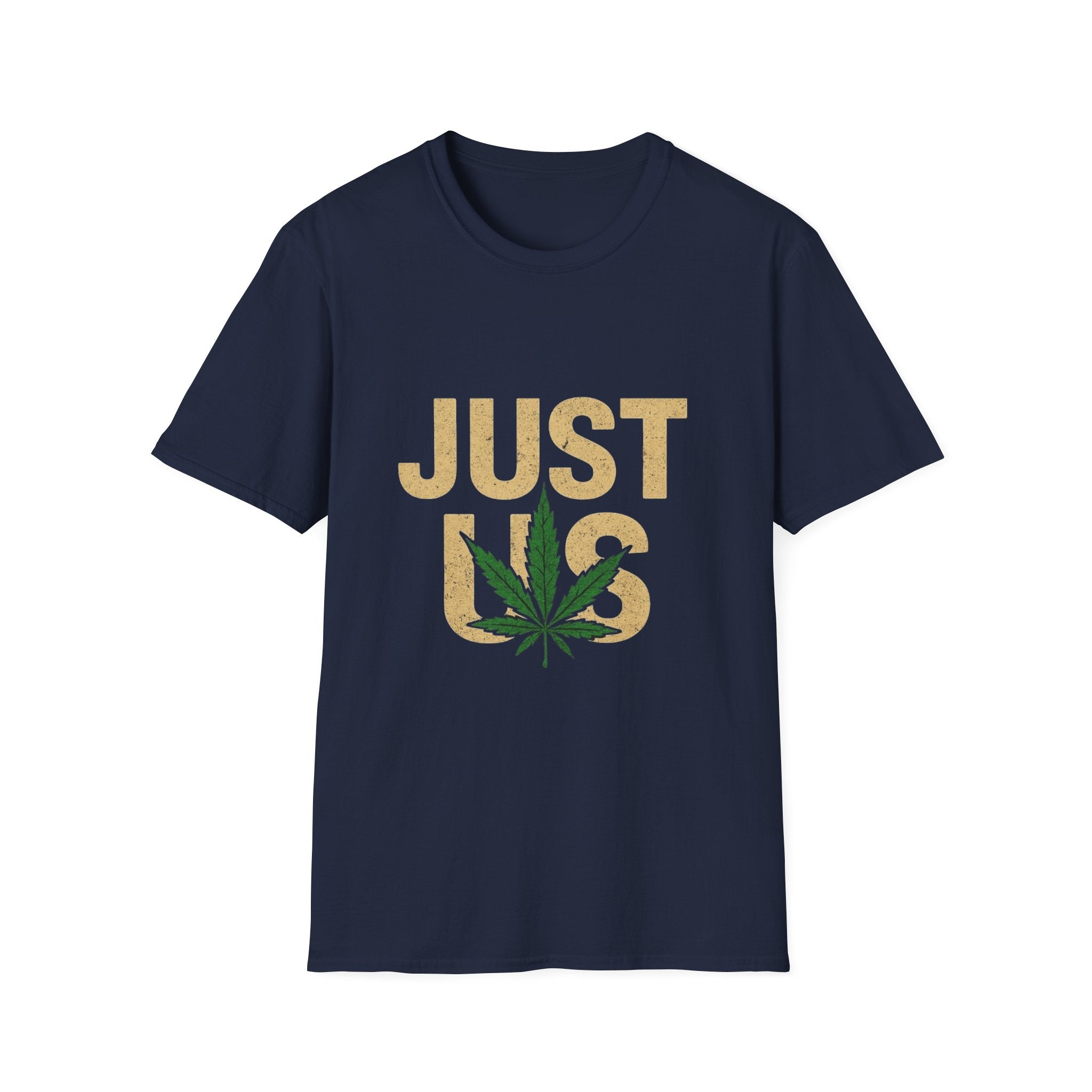 Outfitgeneration.com Just Us Unisex Softstyle T-Shirt - Cannabis Vibes Fashion