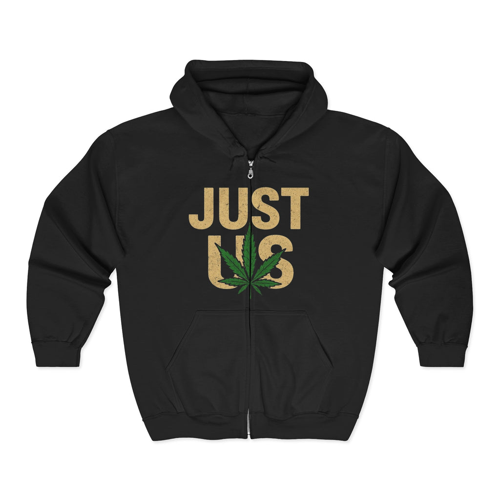 Just Us, Stylish Cannabis Zip Hoodie for Comfort Lovers - Perfect for Hikers, Festivals, or Cozy Nights In, Marijuana, Hoodie, Sweatshirt, Gift [...]