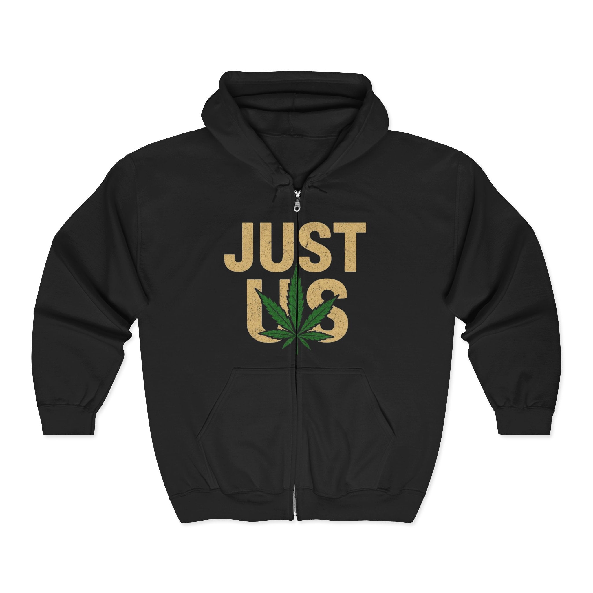 Just Us, Stylish Cannabis Zip Hoodie for Comfort Lovers - Perfect for Hikers, Festivals, or Cozy Nights In, Marijuana, Hoodie, Sweatshirt, Gift [...]