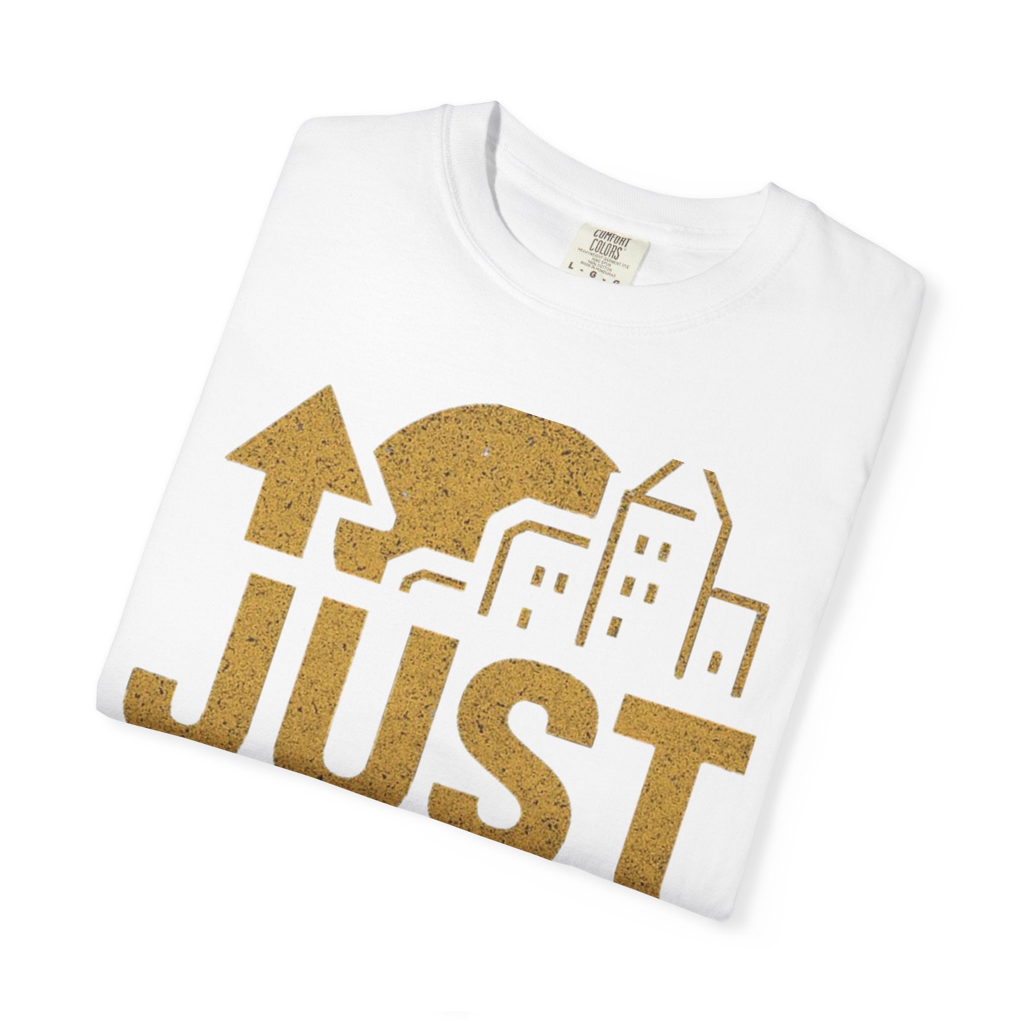 Just Us, Urban Graphic T-shirt, Casual Wear, Trendy Gift, Street Style Clothing, Everyday Comfort, City Life Apparel